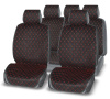 Комплект накидок на сиденье PREMIER ABS1020 ABSOLUTE черный/красный стеганая алькантара 4 шт
